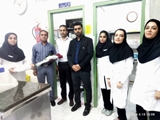 تقدیر از کارکنان واحد آزمایشگاه و کارگزینی بیمارستان امام محمدباقر(ع) به مناسبت روز آزمایشگاه و منابع انسانی